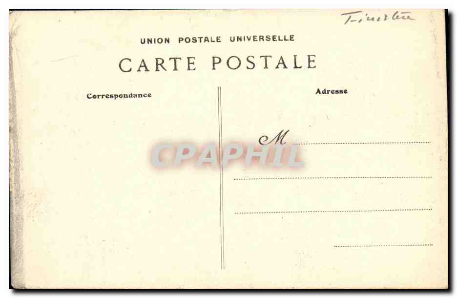 CPA Quimperle Ecole Superieure L Arrivee Enfants — Rückseite