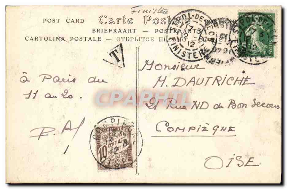 CPA Saint Pol Leon Le Creisker — Rückseite