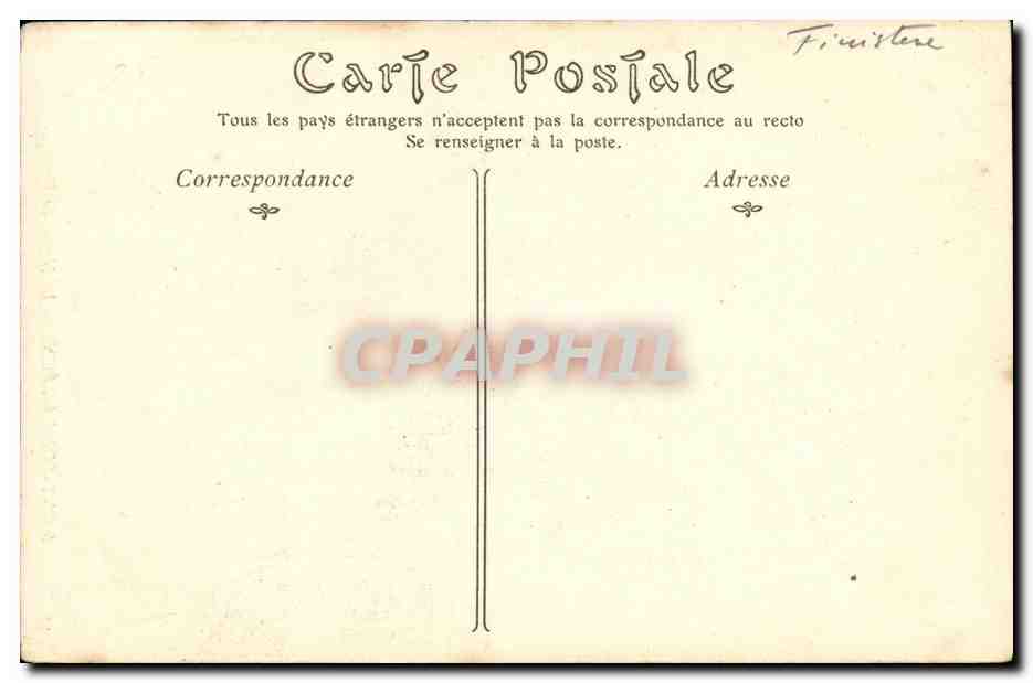 CPA Saint Pol Leon La Nef de la Bassilique — Rückseite