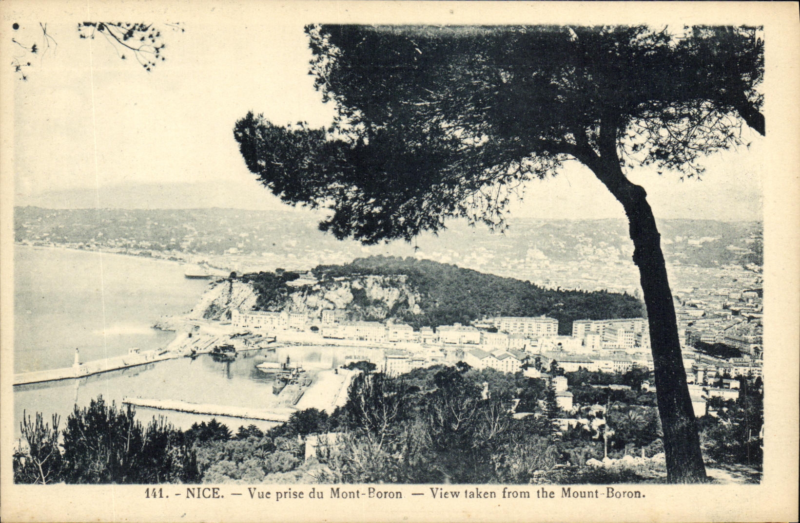 CPA Nice Vue Prise de Mont Boron