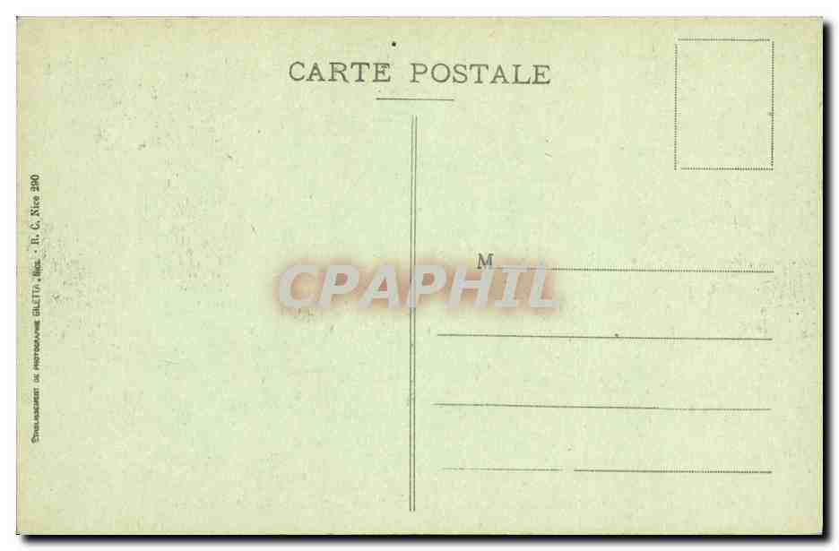 CPA Nice Promenade du Chateau Allee des Palmiers — Rückseite