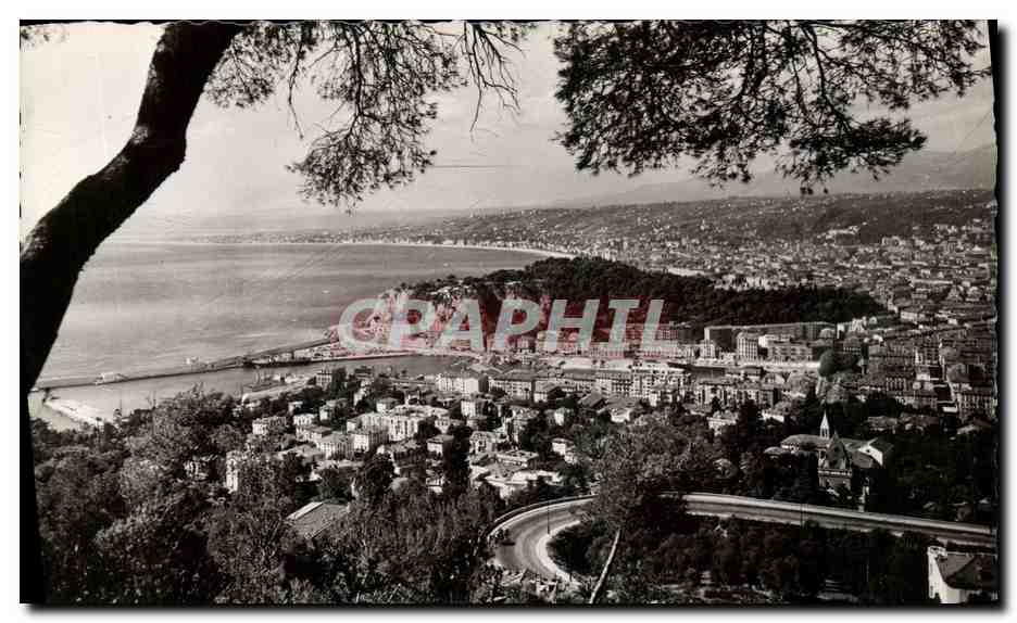 CPA Nice vue Generale prise du Mt Boron