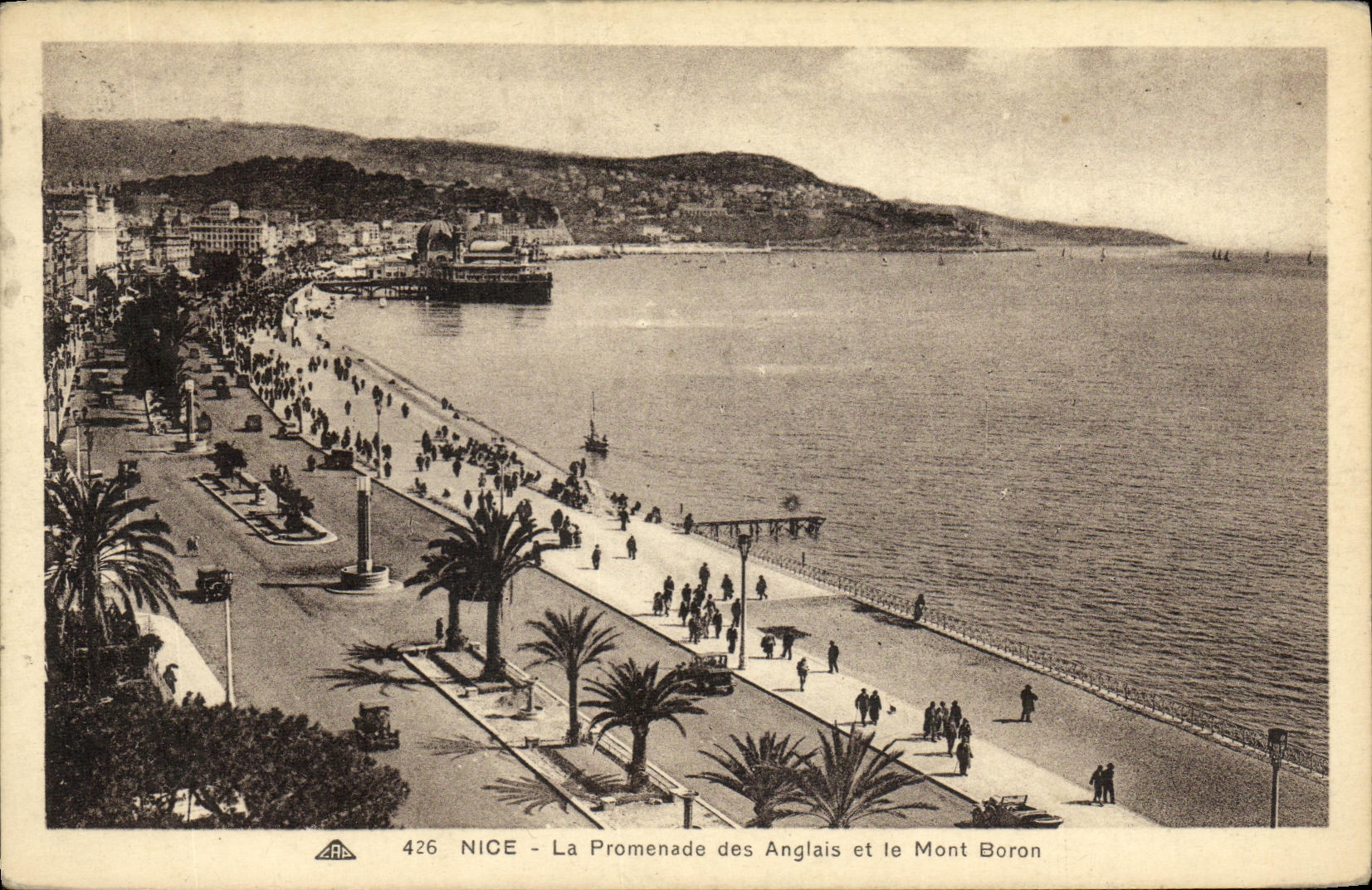 CPA Nice La Promenade des Anglais et le Mont Boron