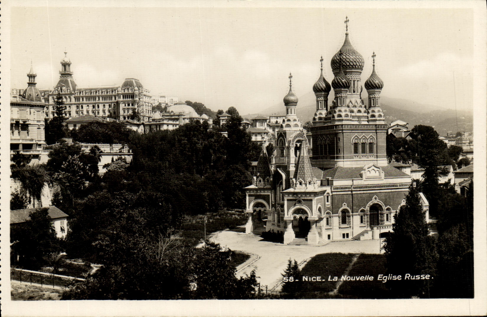 CPA Nice La Nouvelle Eglise Russe Russie Russia