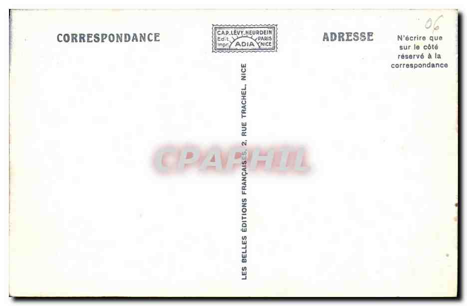 CPA Nice Le Jardin Albert 1er Palmiers — Rückseite