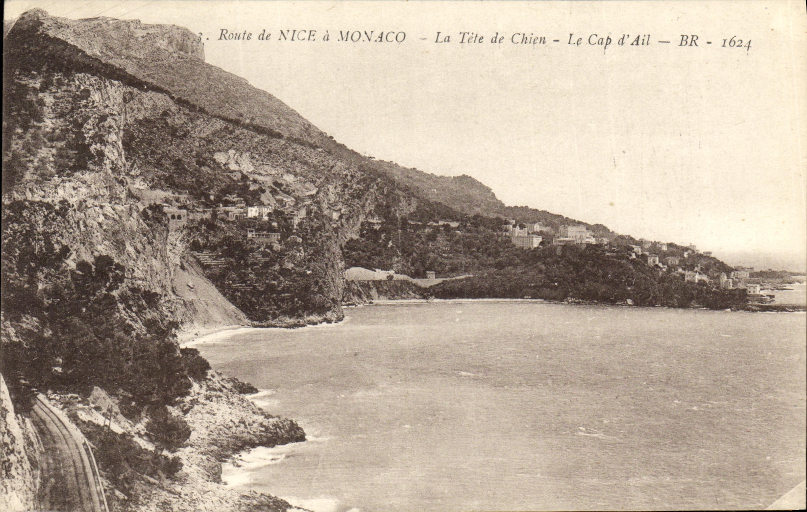 CPA Route de Nice a Monaco La Tete de Chien Le Cap d Ail 