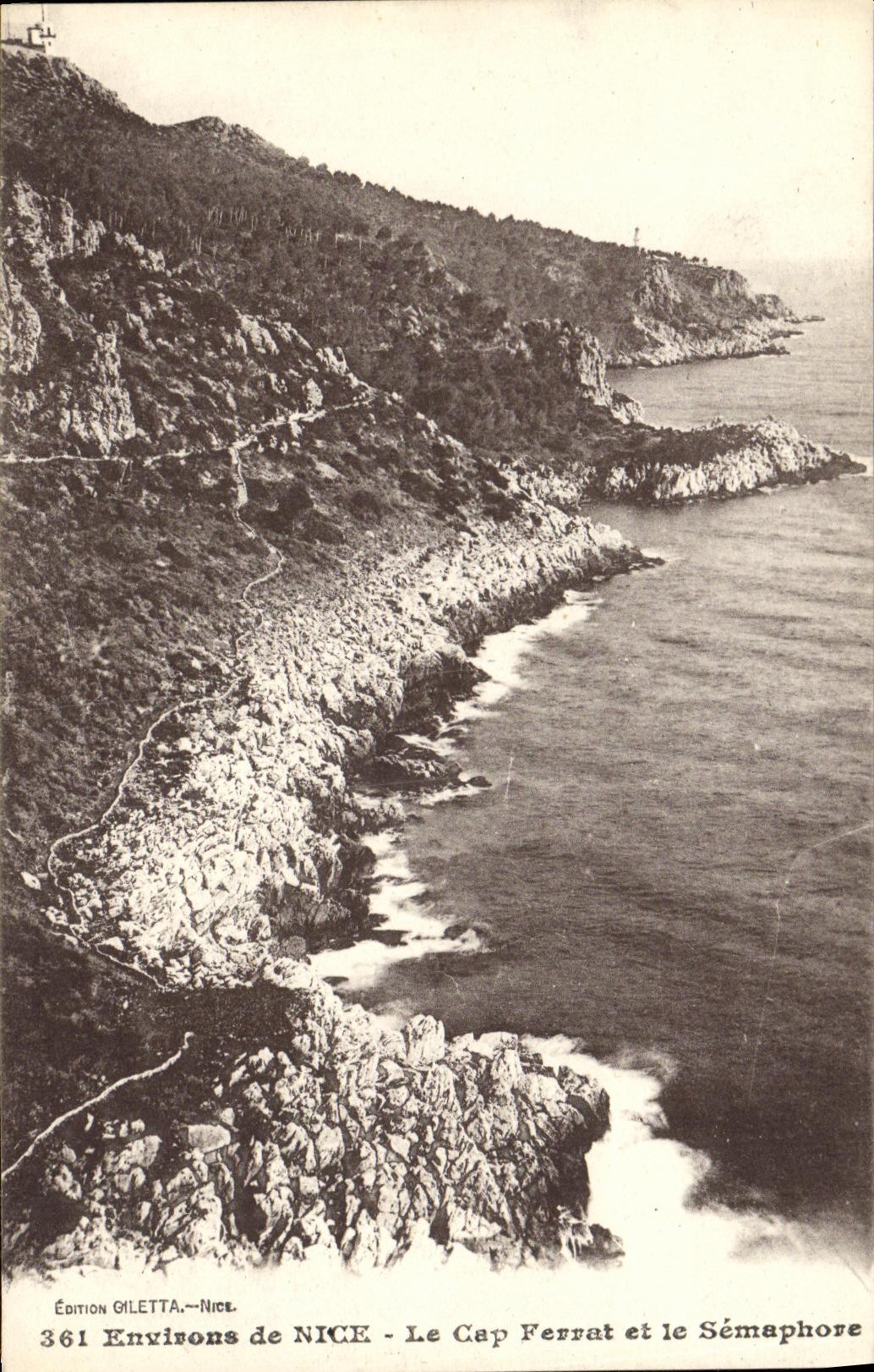 Environ de NICE - Le Cap Ferrat et le Sémaphore — Édition GILETTA - NICE, n°361