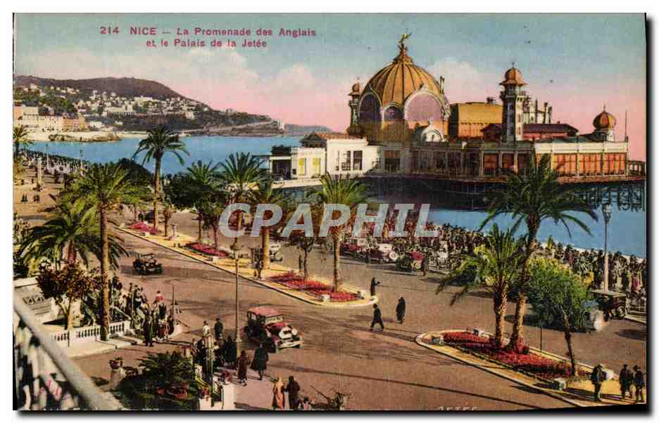 CPA Nice La Promenade des Anglais et le Palais de la Jette