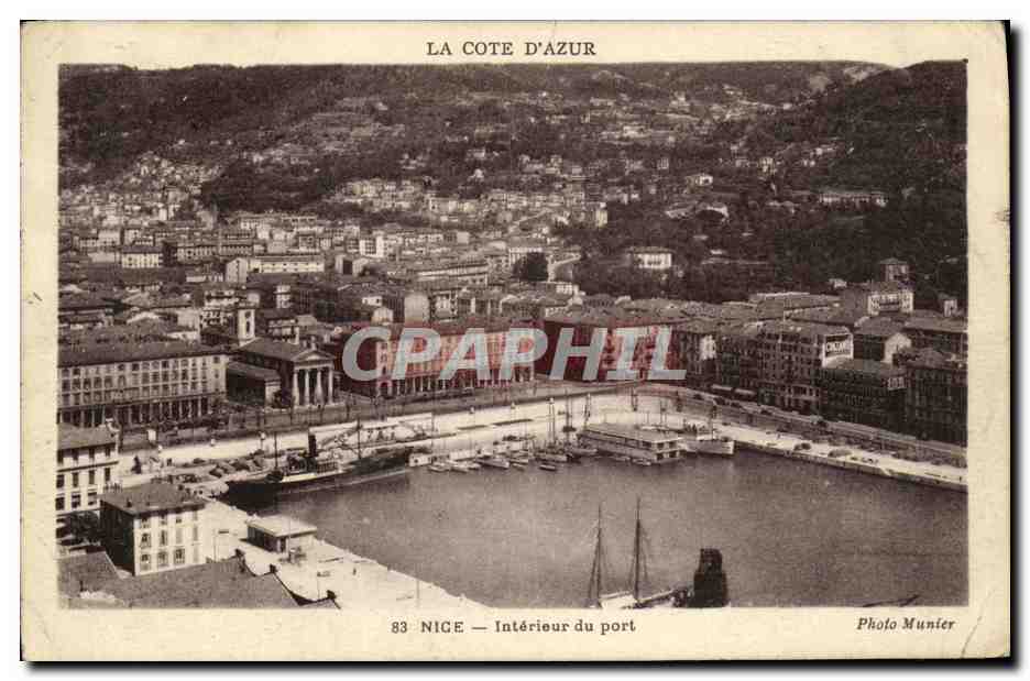 CPA Nice Interieur du Port