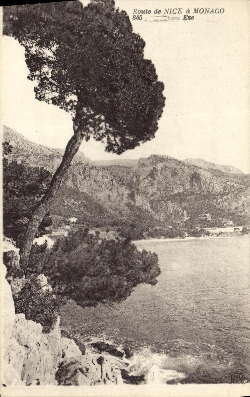 Route de Nice à Monaco — Eze — n° 845