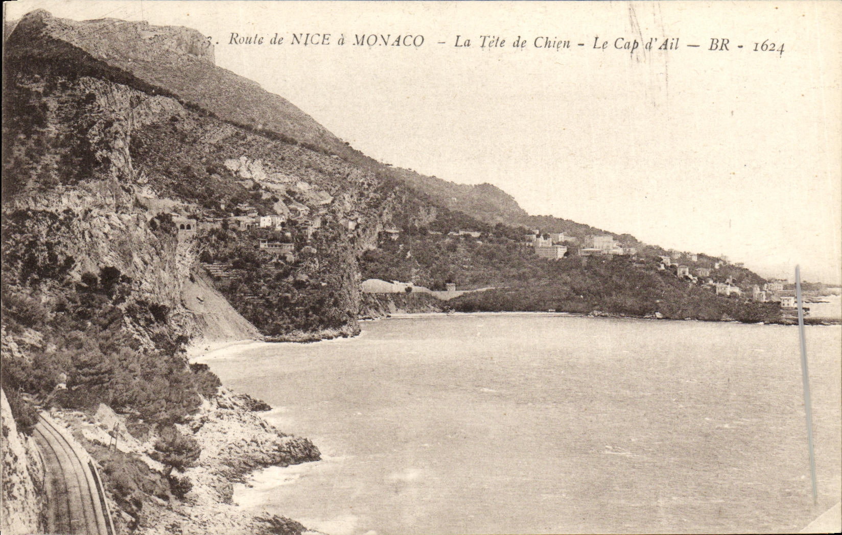 CPA Route de Nice a Monaco La Tete de Chien Le Cap d Ail