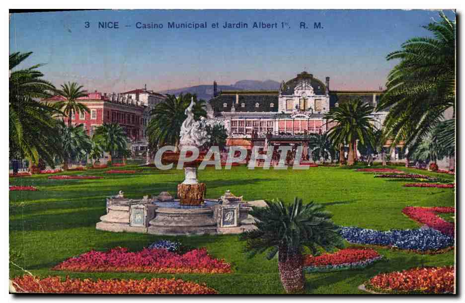 CPA Nice Casino Municipal et Jardin Albert 1er