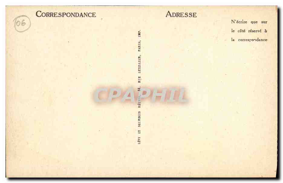 CPA Nice Vue d ensemble du Jardin du Roi Albert 1er et le Quai des Etats Unis — Rückseite