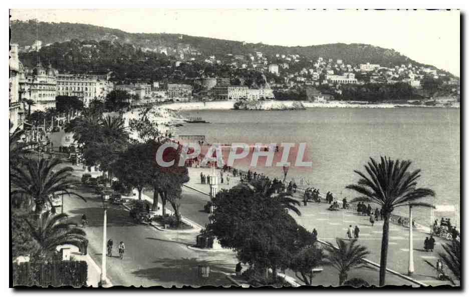 CPA Nice Le Mont Boron et la Promenade des Anglais