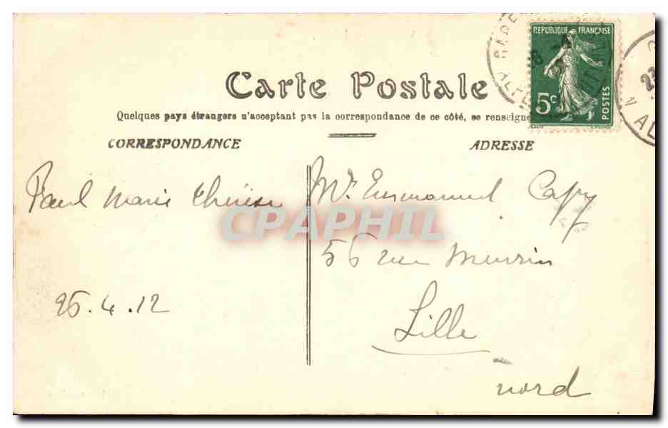 CPA Nice Viaduc du Loup — Rückseite