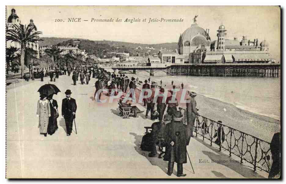 CPA Nice Promenade des Anglais et Jette Promenade