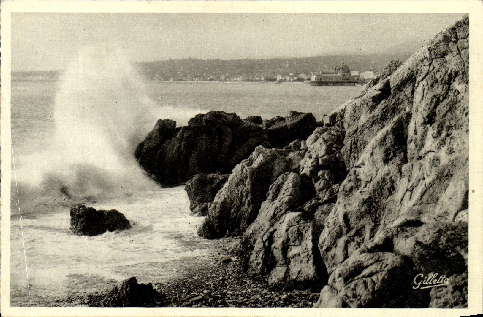 CPA Nice Rochers de Rauba Capeu