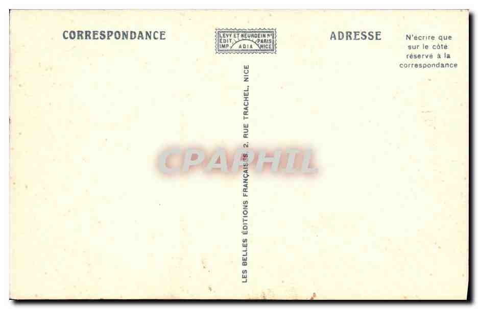 CPA Nice La Promenade des Anglais et les Casinos — Verso