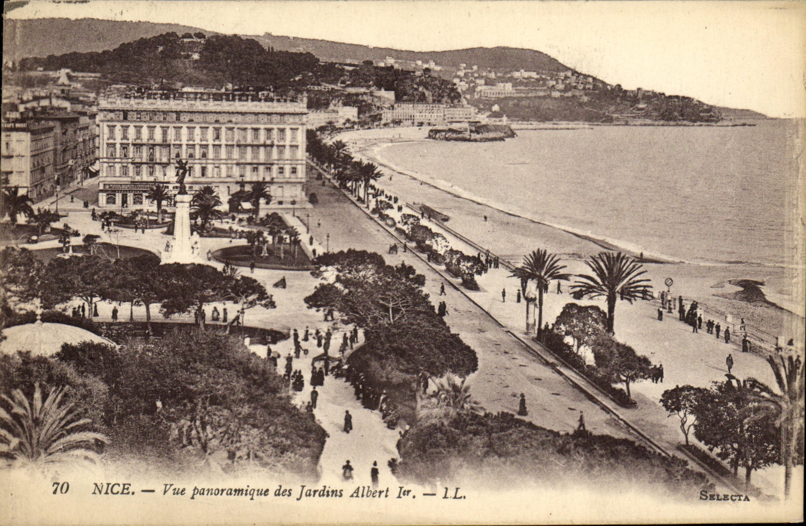 CPA Nice Vue Panoramique des Jardins Albert Ier 