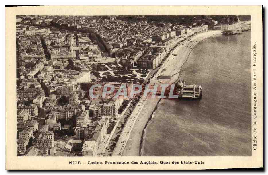 CPA Nice Casino Promenade des Anglais Quai Etats Unis