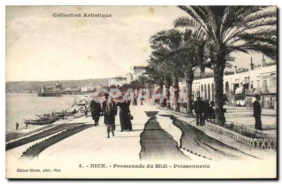 CPA Nice Promenade du Midi Poissonnevie