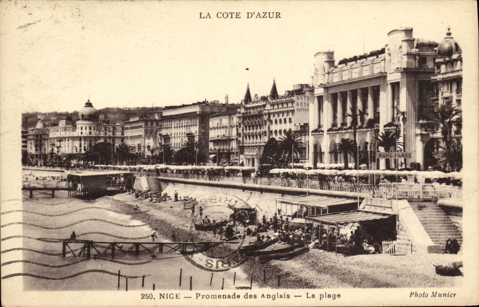 CPA Nice Promenade des Anglais La Plage