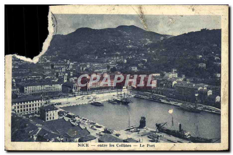 CPA Nice entre les Collines Le Port