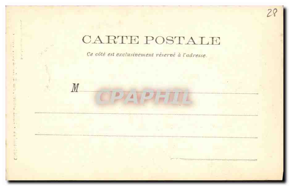 CPA Chateaudun Vieille maison rue St Lubin XVI e siecle — Rückseite