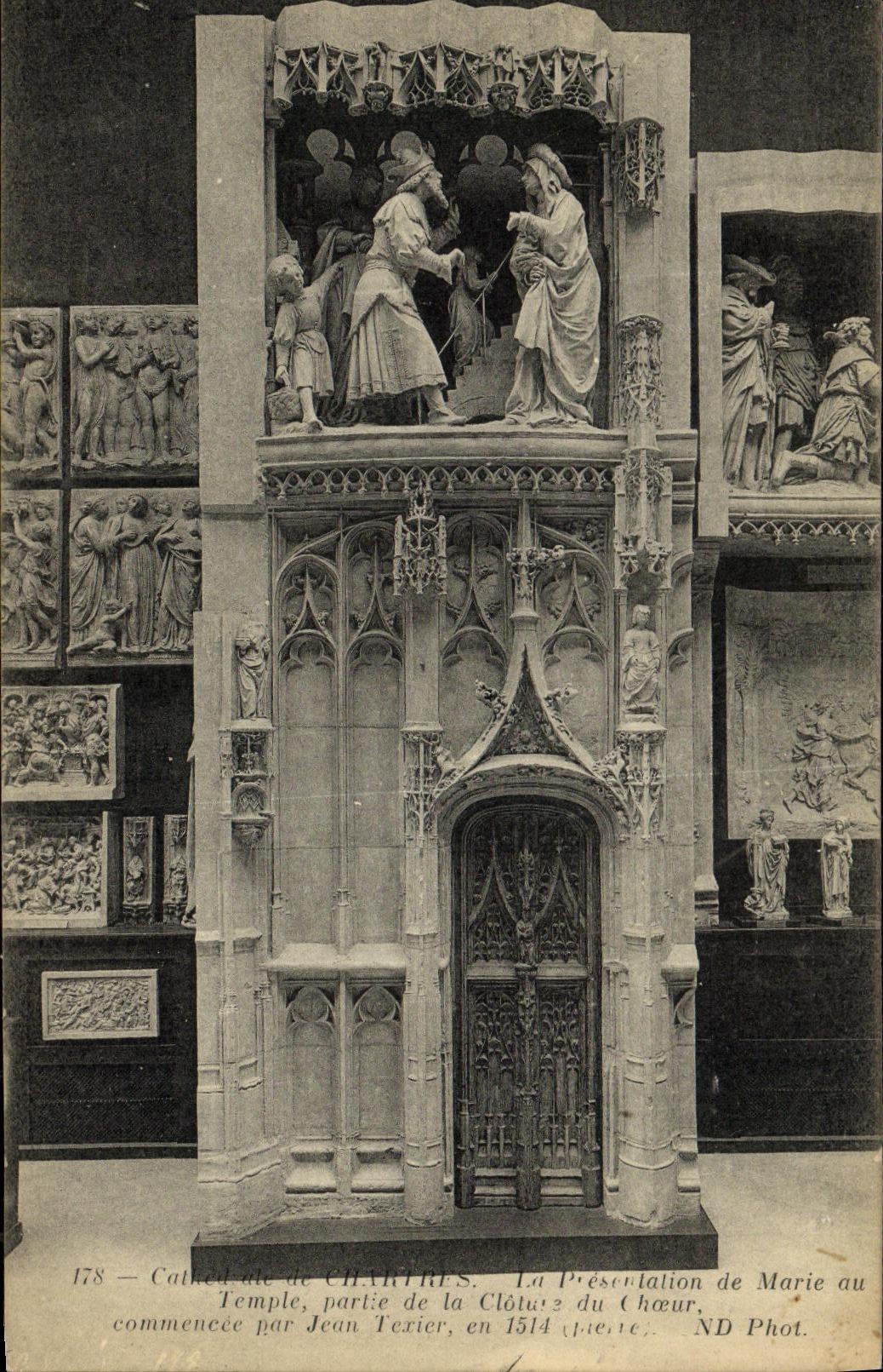 Cathédrale de Chartres — La Présentation de Marie au Temple, partie de la Clôture du Chœur — ND Phot.