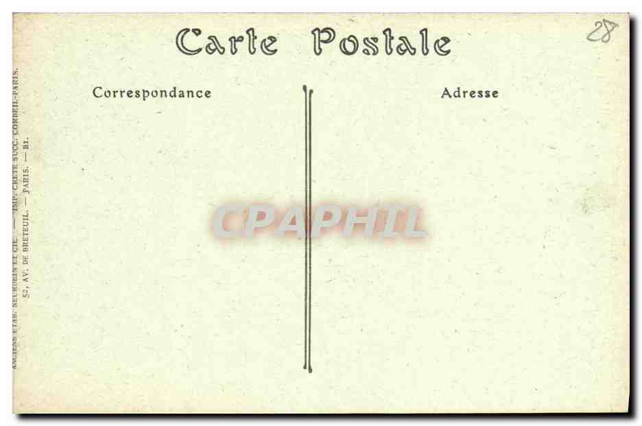CPA Cathedrale de Chartres Pourtour du Choeur XVl e siecle L ange annonce a Saint Joachim la naissance de la vierge — Verso