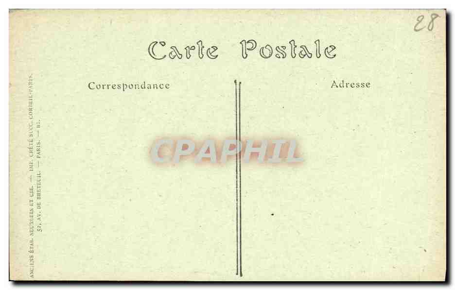 CPA Cathedrale de Chartres Pourtour du Choeur XVl e siecle Le crucifiement — Verso