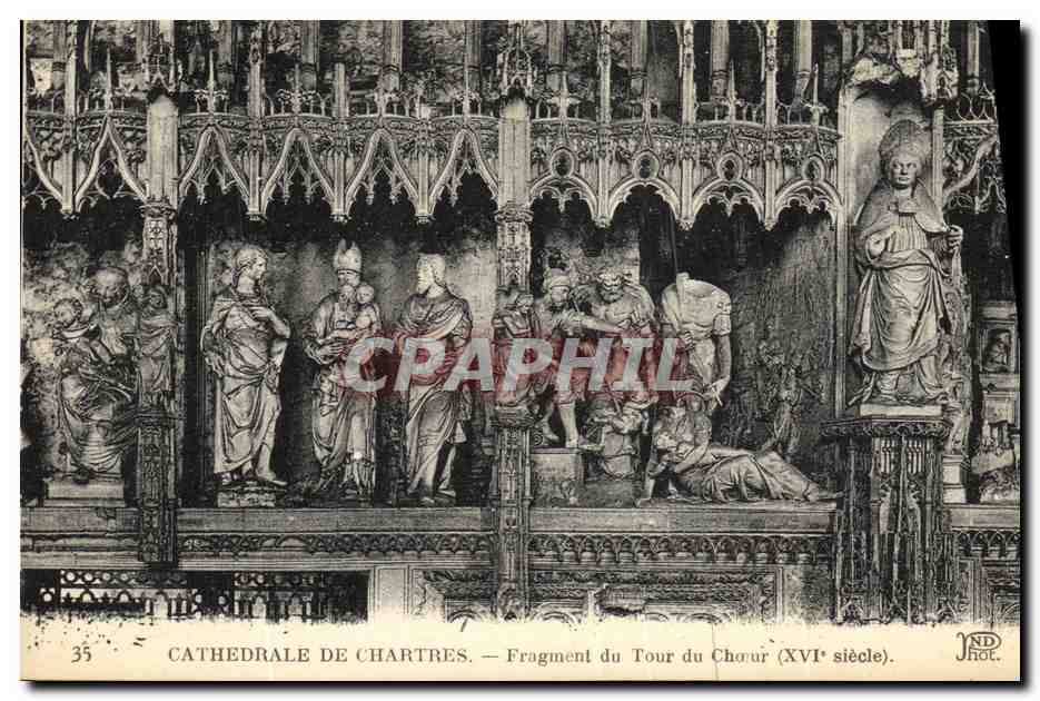Cathédrale de Chartres — Fragment du Tour du Chœur (XVIe siècle)