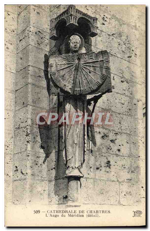 CPA Cathedrale de Chartres L Ange du Meridien