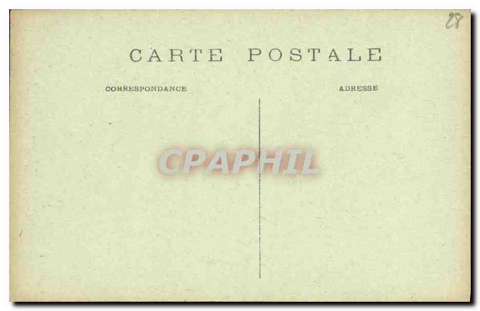 CPA Cathedrale de Chartres Aristote Portail Roayl Xll e siecle — Verso