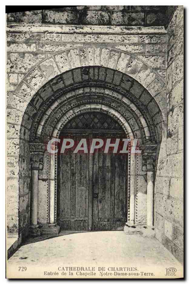Cathédrale de Chartres — Entrée de la Chapelle Notre-Dame-sous-Terre — ND Hot, n°729