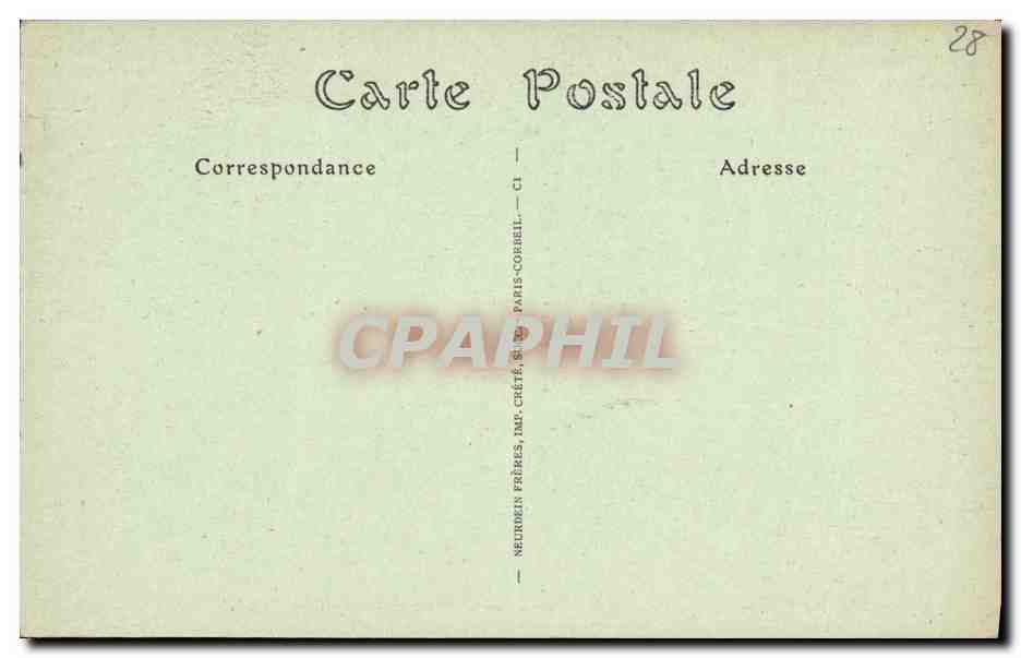 CPA Chartres Decoration du Tympan d une Fenetre d une Maison du Xlll e siecle — Verso