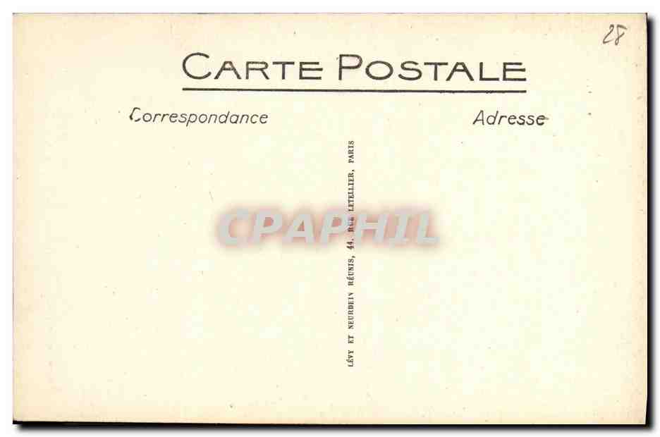 CPA Cathedrale de Chartres Voussure du Portail sud ouest Les Gemaux — Rückseite