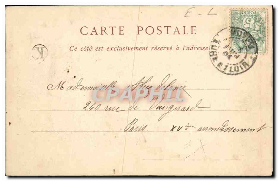 CPA Chartres La Breche la Chapelle — Rückseite