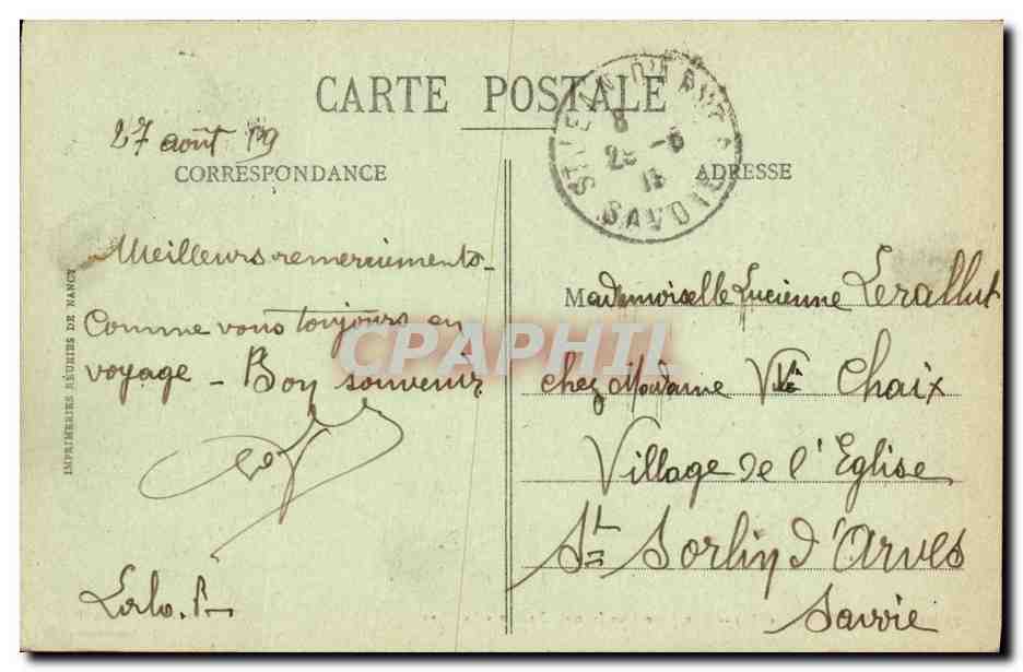 Chartres (E.-et-L.) — Vue prise Rue Jean-de-Beauce — La Gare — Ch. Foucault, édit., Drenz — Reverso