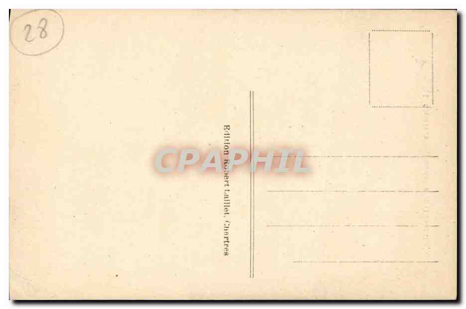 CPA Chartres Rue du Bourg et Pont Bouju — Verso