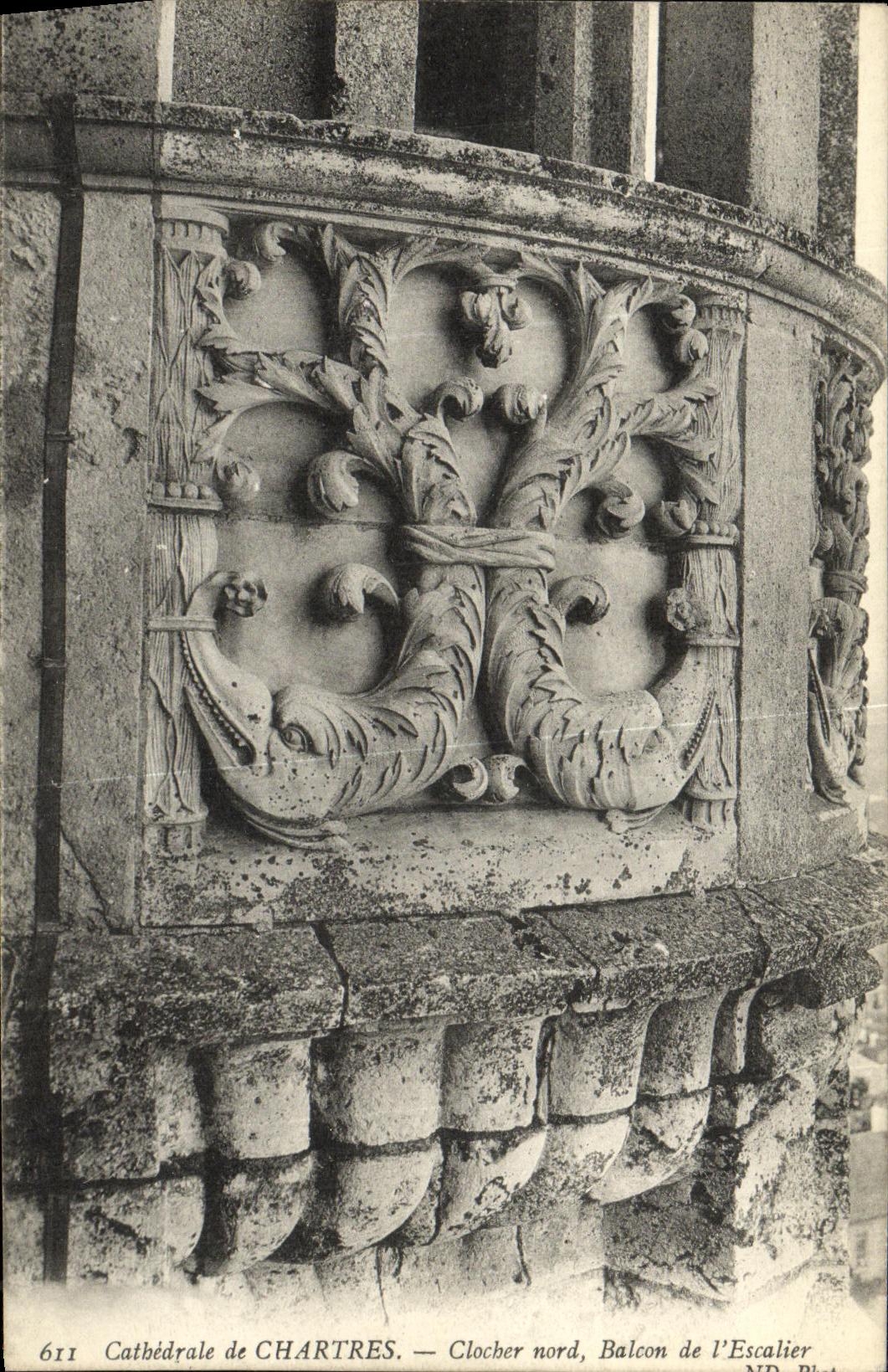Cathédrale de CHARTRES — Clocher nord, Balcon de l'Escalier