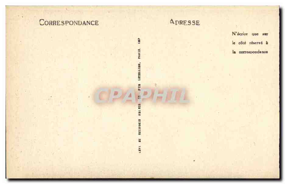 CPA Chartres La Cathedrale Horloge — Verso