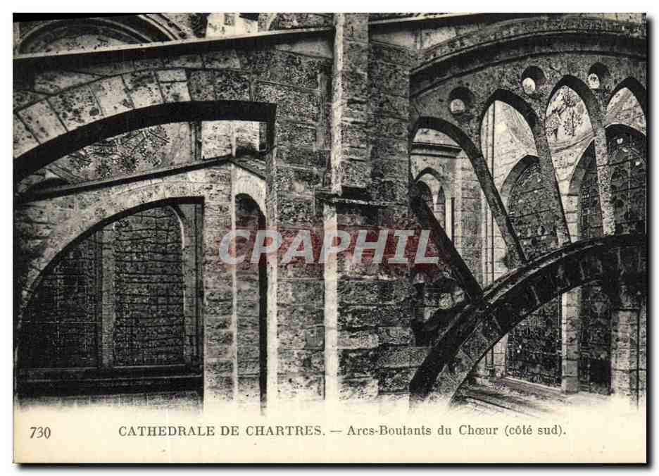 CPA Cathedrale de Chartres Arcs Boutants du Choeur
