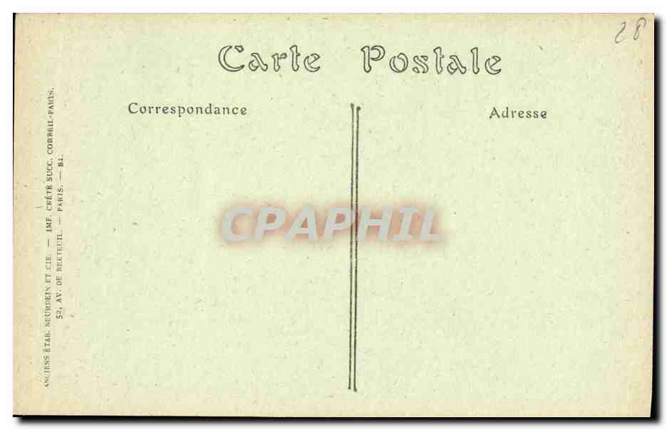 CPA Chartres Decoration du Tympan d une Fenetre d une Maison du Xlll e siecle — Rückseite