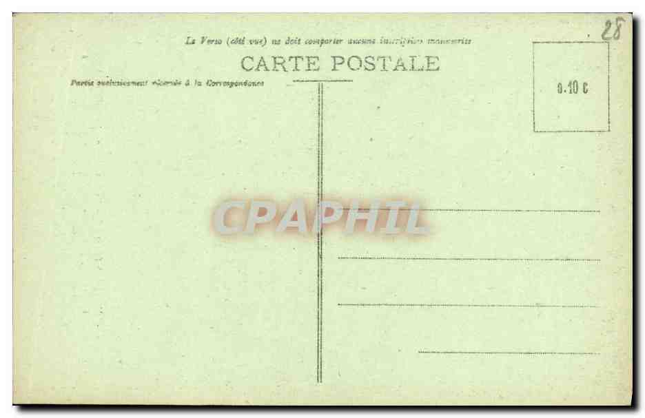 CPA Chartres La Cathedrale Portail Royal — Verso