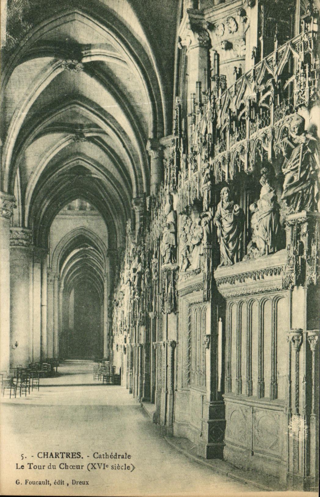 CPA Chartres Cathedrale Le Tour du Choeur