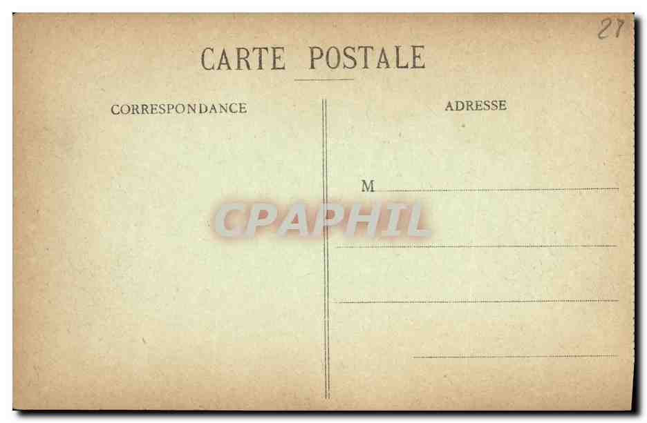 Château d'Anet (E-et-L.) — Vue prise de la Cour — G. Foucault, édit., Dreux — Rückseite