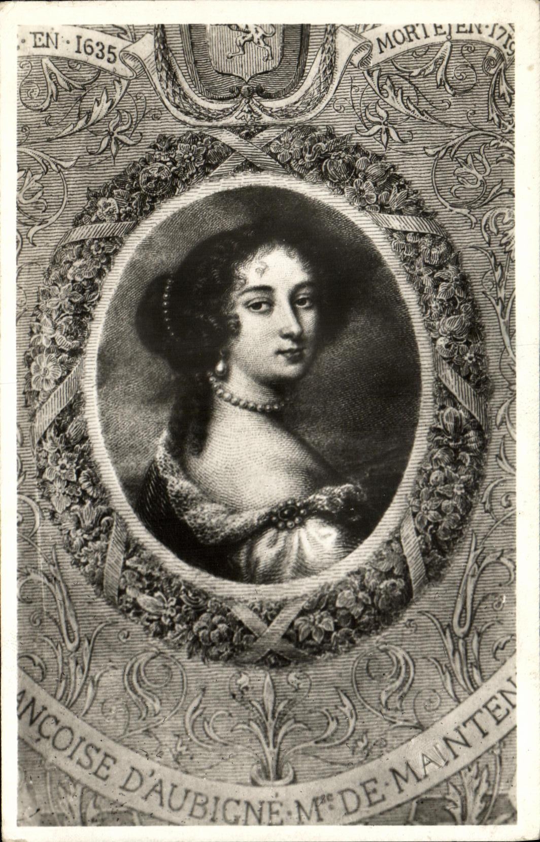 Françoise d'Aubigné, Marquise de Maintenon — Portrait gravé — Édition Bresil de Kevzer