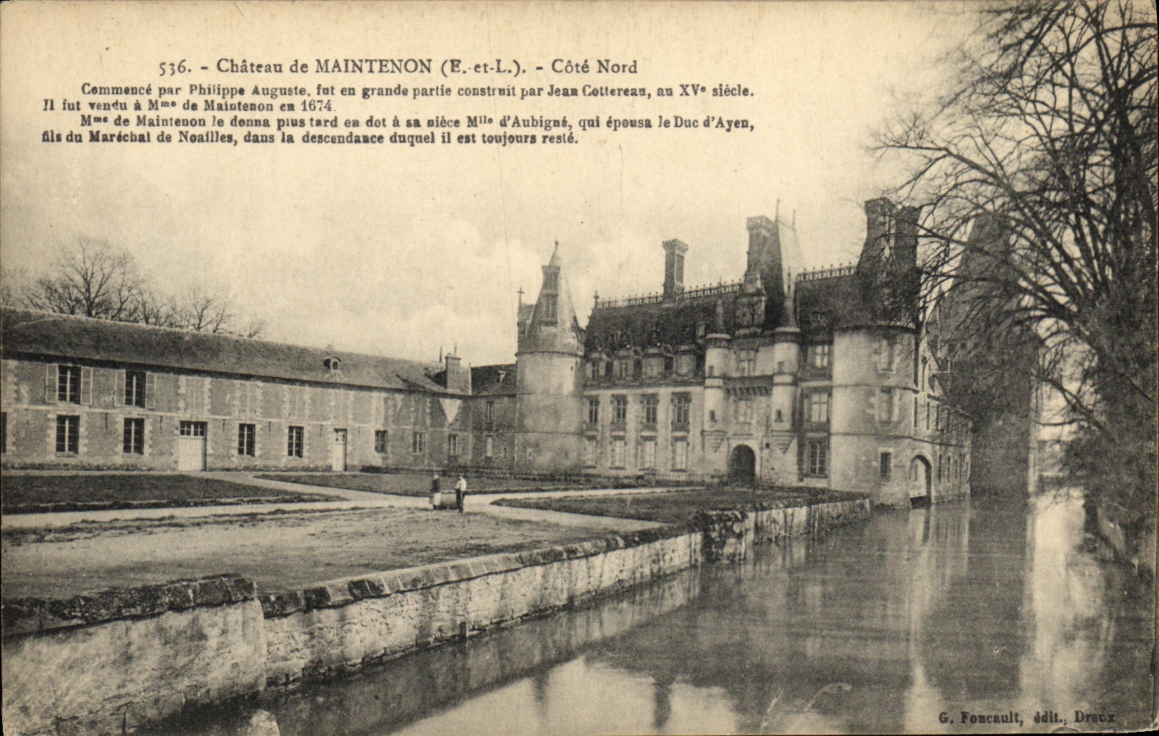 Château de Maintenon (E.-et-L.) — Côté Nord — G. Foncault, édit., Dreux