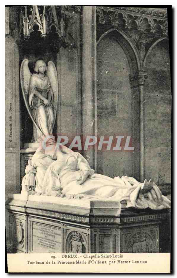 Chapelle Saint-Louis - Tombeau de la Princesse Marie d'Orléans — par Hector Lemaire — G. Founault, édit., Dreux
